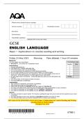 2025 AQA GCSE ENGLISH LANGUAGE Paper 1 Explorations in Creative Reading and Writing Question Paper & Mark Scheme &lpar;Merged&rpar; May 2025