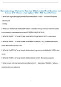 Gastroenterology - Obstructive Disorders of the Intestinal Tract Questions and  Answers &lpar;100 &percnt;Score&rpar; Latest Updated 2026 &vert; With Expert Solutions