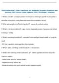 Gastroenterology - Toxic Ingestions and Metabolic Disorders Questions and  Answers &lpar;100 &percnt;Score&rpar; Latest Updated 2026 &vert; With Expert Solutions
