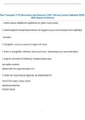 Gas Transport 1&sol;15 Questions and Answers &lpar;100 &percnt;Score&rpar; Latest Updated 2026 &vert;  With Expert Solutions 