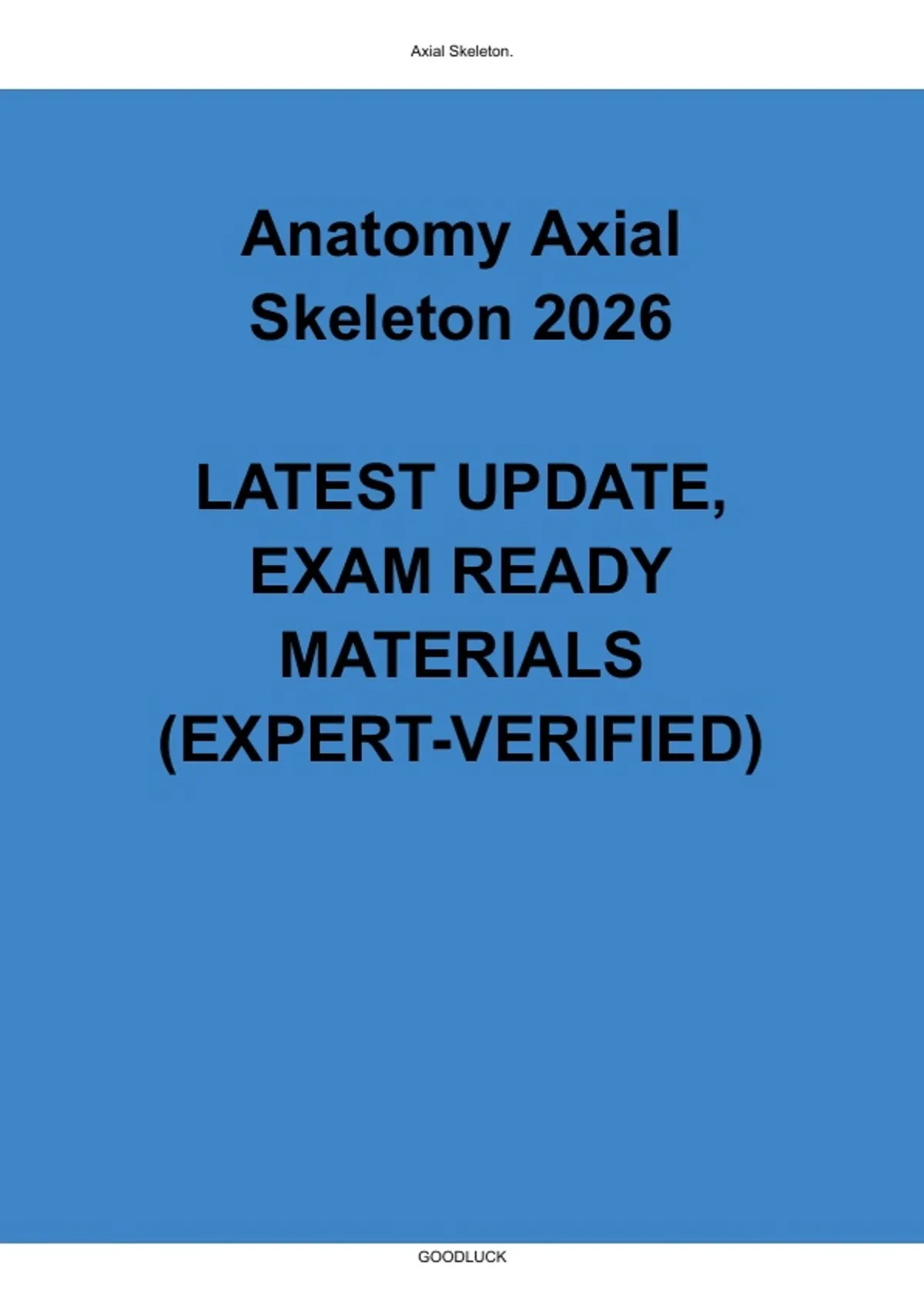 Anatomy Axial Skeleton 2026 | Test Questions, Answers & Diagrams ...