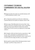 CVS PHARMACY TECHNICIAN COMPREHENSIVE TEST 2026 FULL SOLUTION SET