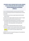 PN MENTAL HEALTH ONLINE PRACTICE 2026 A WITH NGN  NEWEST ACTUAL EXAM 2025-2026 WITH 150 QUESTIONS AND  VERIFIED ANSWERS ALREADY GRADED A 