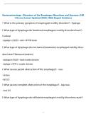 Gastroenterology - Disorders of the Esophagus Questions and Answers &lpar;100  &percnt;Score&rpar; Latest Updated 2026 &vert; With Expert Solutions
