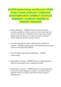 ACVPM Epidemiology and Biostats EXAM  STUDY GUIDE 2026&sol;2027 COMPLETE  QUESTIONS WITH CORRECT DETAILED  ANSWERS &vert;&vert; ALREADY GRADED A&plus;   <RECENT VERSION> 