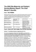 2026 Elite Maternity & Pediatric Nursing Test Bank &vert; Next Gen NCLEX &lpar;NGN&rpar; Study Guide & Rationales