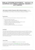 AHM-530 Network Management &vert; AHIP Academy for Healthcare Management Certification &vert; 2026&sol;2027 &vert; 65 Questions and Correct Answers &vert; Complete Exam Material