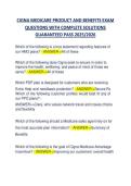 CIGNA&lowbar;MEDICARE&lowbar;PRODUCT&lowbar;AND&lowbar;BENEFITS&lowbar;EXAM&lowbar;QUESTIONS&lowbar;WITH&lowbar;COMPLETE SOLUTIONS