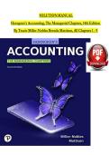 Solution manual for horngren s accounting the managerial chapters 14th edition By Tracie Miller-Nobles Brenda Mattison
