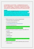 GOVERNMENT ACCOUNTING &ndash; COMPREHENSIVE EXAM READY ASSESSMENT - LATEST PRACTICE QUESTIONS AND  100&percnt; VERIFIED CORRECT ANSWERS &vert; COMPLETE EXAM PREP  TESTBANK &vert; GUARANTEED PASS &vert; INSTANT DOWNLOAD PDF