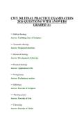 CWV 301 FINAL PRACTICE EXAMINATION 2026 QUESTIONS WITH ANSWERS GRADED A&plus;