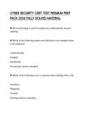 CYBER SECURITY CERT TEST PREMIUM PREP PACK 2026 FULLY SOLVED MATERIAL