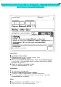 Pearson Edexcel Level 1&sol;Level 2 GCSE &lpar;9&ndash;1&rpar; May 2025 - History&colon; PAPER 1&colon; Thematic study and historic environment Option 10&colon; Crime and punishment in Britain&comma; c1000-present and Whitechapel&comma; c1870-c1900&colon; crime&comma; policing and the inner city -Question Paper and 
