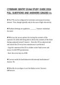 CYBERARK SENTRY EXAM STUDY GUIDE 2026 FULL QUESTIONS AND ANSWERS GRADED A&plus;