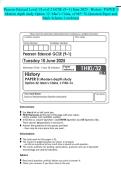 Pearson Edexcel Level 1&sol;Level 2 GCSE &lpar;9-1&rpar; June 2025 - History&colon; PAPER 3 Modern depth study Option 32&colon; Mao's China&comma; &scy;1945-76-Question Paper and Mark Scheme Combined