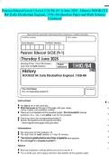 Pearson Edexcel Level 1&sol;Level 2 GCSE &lpar;9-1&rpar; June 2025 - History&colon; BOOKLE&Tcy; B4&colon; Early Elizabethan England&comma; 1558-88-Question Paper and Mark Scheme Combined