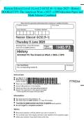 Pearson Edexcel Level 1&sol;Level 2 GCSE &lpar;9-1&rpar; June 2025 - History&colon; BOOKLET P3&colon; The American West&comma; c1835-c1895-Question Paper and Mark Scheme Combined