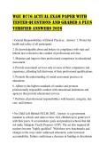 WGU D776 ACTUAL EXAM PAPER WITH  TESTED QUESTIONS AND GRADED A PLUS  VERIFIED ANSWERS 2026 