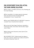 HM2 ADVANCEMENT EXAM 2026 ACTUAL TEST PAPER VERIFIED SOLUTION