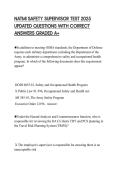 NATMI SAFETY SUPERVISOR TEST 2025 UPDATED QUESTIONS WITH CORRECT ANSWERS GRADED A&plus;