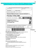 Pearson Edexcel Level 1&sol;Level 2 GCSE &lpar;9-1&rpar; May 2025 - Mathematics&colon; Paper 1&colon; &lpar;NonCalculator&rpar; Foundation Tier -Question Paper and Mark Scheme Combined