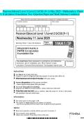 Pearson Edexcel Level 1&sol;Level 2 GCSE &lpar;9&ndash;1&rpar; May 2025 - Mathematics&colon; Paper 3&colon; &lpar;Calculator&rpar; Foundation Tier -Question Paper and Mark Scheme Combined