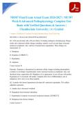 NR 507 Advanced Pathophysiology Bundle Actual Exam 2026&sol;2027 &ndash; Pass Guaranteed &ndash; Detailed Rationales &vert; 100&percnt; Verified &ndash; A&plus; Graded