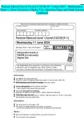 Pearson Edexcel Level 1&sol;Level 2 GCSE &lpar;9-1&rpar; June 2025 - Mathematics&colon; Paper 1&colon; &lpar;Non-Calculator&rpar; Higher Tier -Question Paper and Mark SchemeCombined