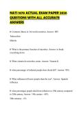 NATS 1670 ACTUAL EXAM PAPER 2026 QUESTIONS WITH ALL ACCURATE ANSWERS