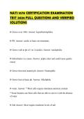 NATS 1670 CERTIFICATION EXAMINATION TEST 2026 FULL QUESTIONS AND VERIFIED SOLUTIONS