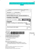 Pearson Edexcel Level 1&sol;Level 2 GCSE &lpar;9-1&rpar; June 2025 - Persian&colon; PAPER 3&colon; Reading and understanding in Persian - Question Paper and Mark Scheme Combined