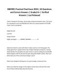 BBK99E1 Practical Final Exam 2026 &vert; All Questions and Correct Answers &vert; Graded A&plus; &vert; Verified Answers &vert; Just Released