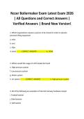 Nccer Boilermaker Exam Latest Exam 2026 &vert; All Questions and Correct Answers &vert; Verified Answers &vert; Brand New Version&excl;
