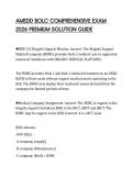 AMEDD BOLC COMPREHENSIVE EXAM 2026 PREMIUM SOLUTION GUIDE