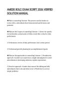AMEDD BOLC EXAM SCRIPT 2026 VERIFIED SOLUTION MANUAL