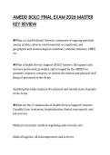 AMEDD BOLC FINAL EXAM 2026 MASTER KEY REVIEW