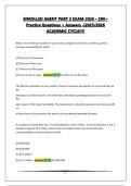 ENROLLED AGENT PART 2 EXAM 2026 &ndash; 200&plus; Practice Questions &plus; Answers -&vert;2025&sol;2026 ACADEMIC CYCLE&excl;&excl;&excl;&excl;
