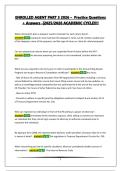 ENROLLED AGENT PART 3 2026 &ndash;  Practice Questions &plus; Answers -&vert;2025&sol;2026 ACADEMIC CYCLE&excl;&excl;&excl;&excl;