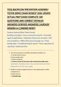 TCEQ BACKFLOW PREVENTION ASSEMBLY  TESTER &lpar;BPAT&rpar; EXAM NEWEST 2026 UPDATE  ACTUAL PREP EXAM COMPLETE 100  QUESTIONS AND CORRECT DETAILED  ANSWERS &lpar;VERIFIED ANSWERS&rpar; &vert;ALREADY  GRADED A&plus;&vert;&vert;BRAND NEW&excl;&excl;