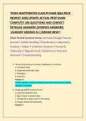 TEXAS WASTEWATER CLASS B EXAM Q&A PACK  NEWEST 2026 UPDATE ACTUAL PREP EXAM  COMPLETE 100 QUESTIONS AND CORRECT  DETAILED ANSWERS &lpar;VERIFIED ANSWERS&rpar;  &vert;ALREADY GRADED A&plus;&vert;&vert;BRAND NEW&excl;&excl; 