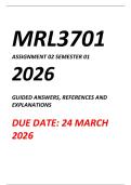 MRL3701 ASSIGNMENT 1 & 2 COMBINED PACK &lpar;BEST PACK FOR YOUR DISTINCTION&rpar;