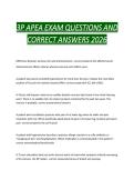 3P APEA EXAM QUESTIONS AND CORRECT ANSWERS 2026