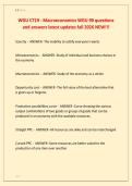 WGU C719 - Macroeconomics WGU 90 questions  and answers latest updates fall 2026 NEW&excl;&excl;&excl; 