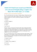 NURS 5315 Final Exam Actual Exam 2026&sol;2027 &vert; UTA Advanced Pathophysiology Complete Test Bank with Verified Q&A &vert; A&plus; Graded