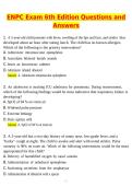 ENPC Exam 6th Edition Actual 2026 Newest Updated Questions and Correct Answers &lpar;Latest 2026 &sol; 2027 Update&rpar; &lpar;Verified Answers by Expert&rpar;
