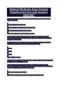 National PSI Broker Exam Practice  Questions And Accurate Answers  2026&sol;2027