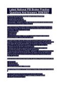 Latest National PSI Broker Practice  Questions And Answers 2026&sol;2027