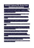 Package deal  for National PSI Broker Final National PSI Broker Exam Practice Questions And Verified Answers 2026&sol;2027