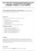 CPB Certified Professional Biller &vert; AAPC Certification &vert; 2026&sol;2027 &vert; 100 Questions and Correct Answers &vert; Complete Exam Material