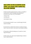 NAUI OPEN WATER ELEARNING EXAM SCRIPT 2026 EXAM STUDY GUIDE FULL SOLUTION VERIFIED